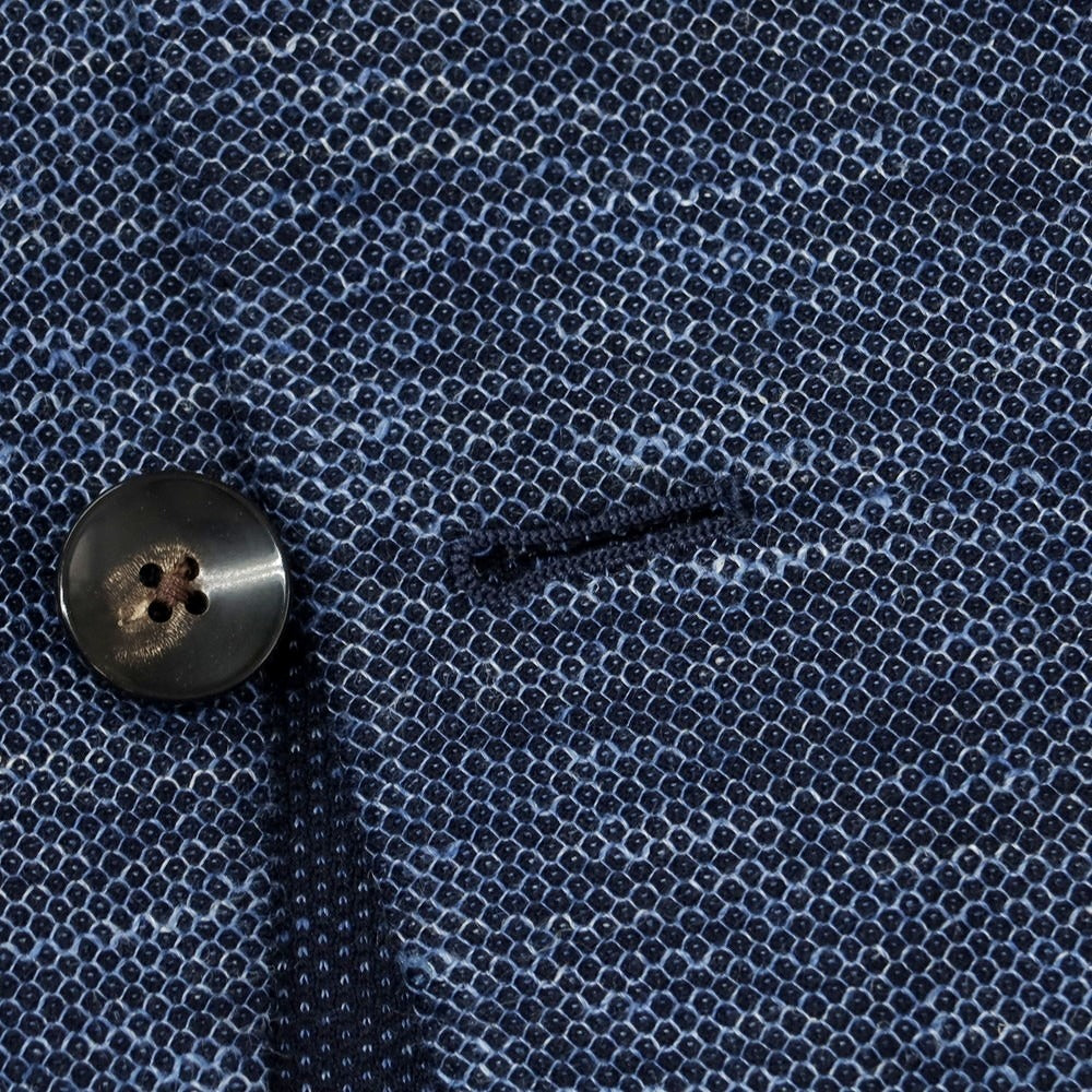 【中古】ラルディーニ LARDINI コットンリネンジャージー カジュアルジャケット ネイビー【 50 】【 状態ランクB 】【 メンズ 】