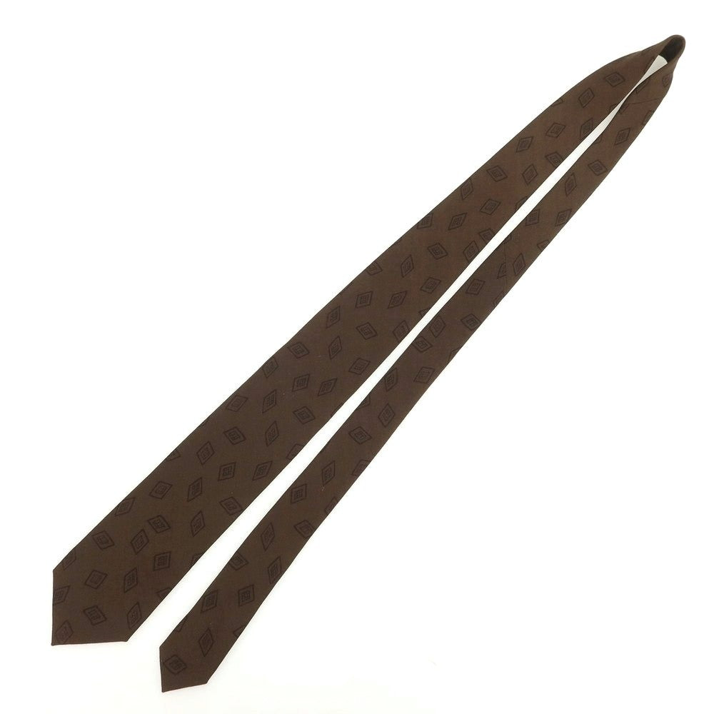 【新品】ニッキー nicky ウール小紋柄ネクタイ カーキブラウン【 状態ランクN 】【 メンズ 】