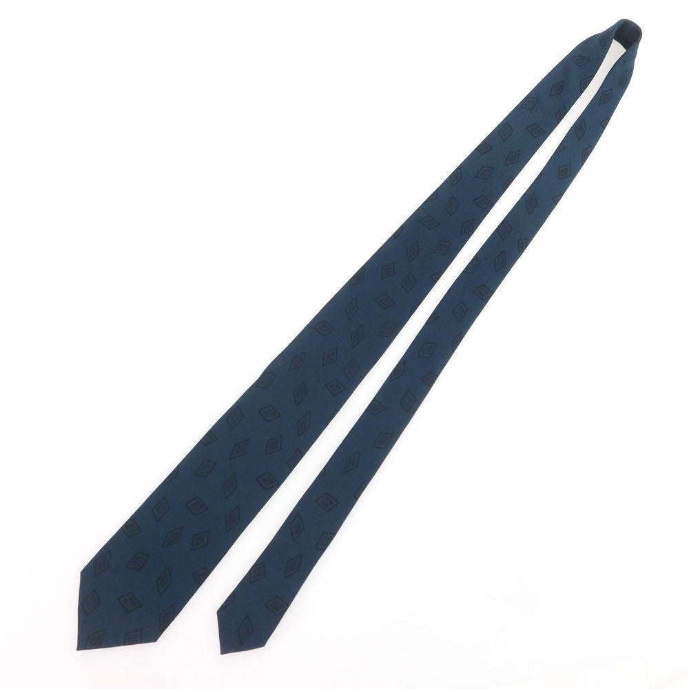 【新品】ニッキー nicky ウール小紋柄ネクタイ ブルーグリーン【 状態ランクN 】【 メンズ 】