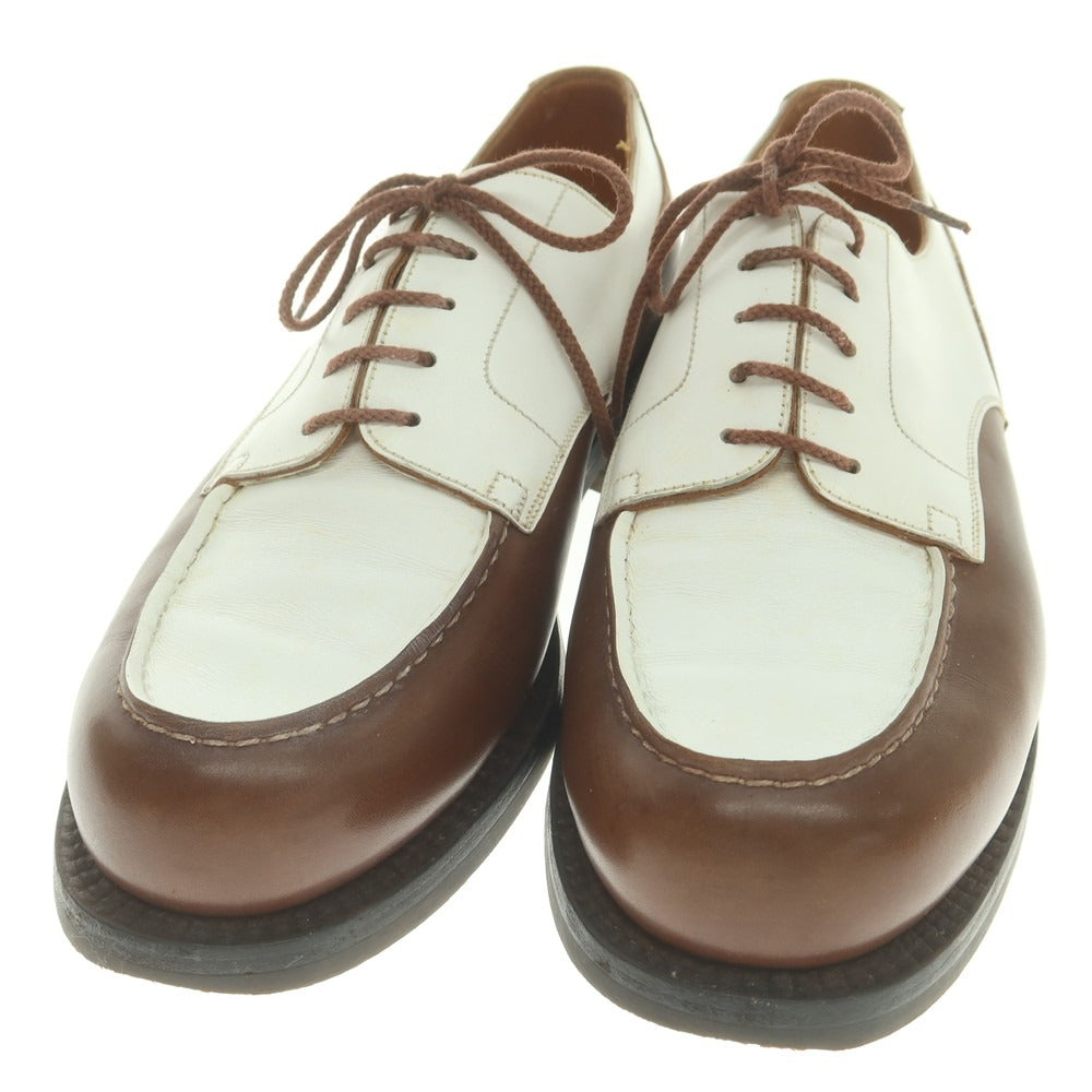【中古】ジェイエムウエストン J.M WESTON GOLF コンビ Uチップ ドレスシューズ ブラウンxホワイト【 6 1/2C 】【 状態ランクC 】【 メンズ 】