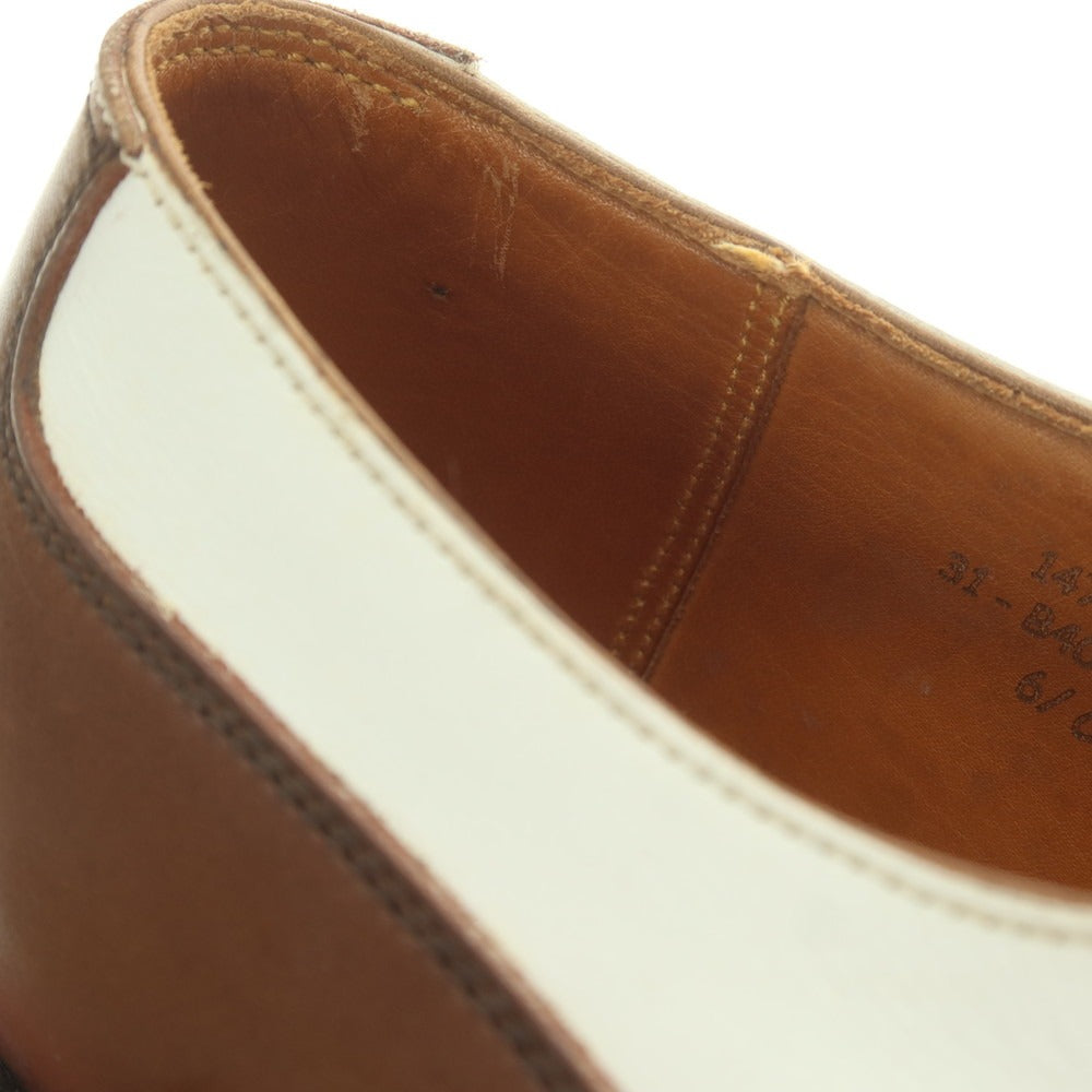 【中古】ジェイエムウエストン J.M WESTON GOLF コンビ Uチップ ドレスシューズ ブラウンxホワイト【 6 1/2C 】【 状態ランクC 】【 メンズ 】