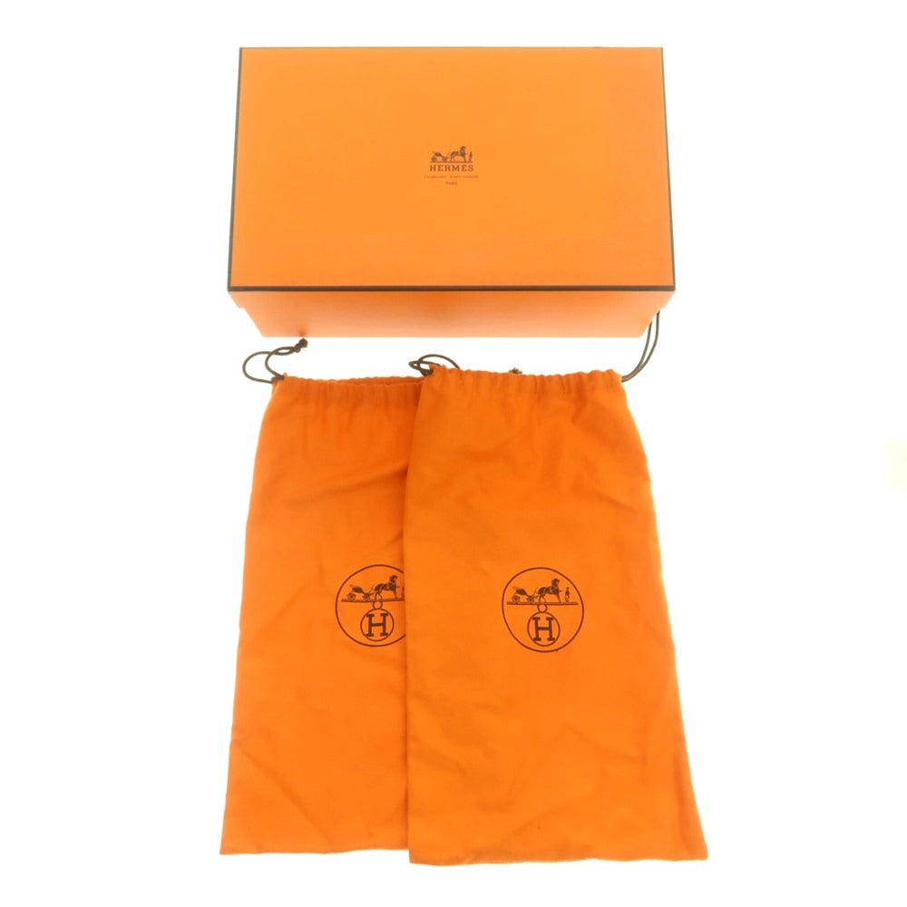 【中古】エルメス HERMES ストレートチップ ドレスシューズ レッドブラウン【 40 】【 状態ランクC 】【 メンズ 】