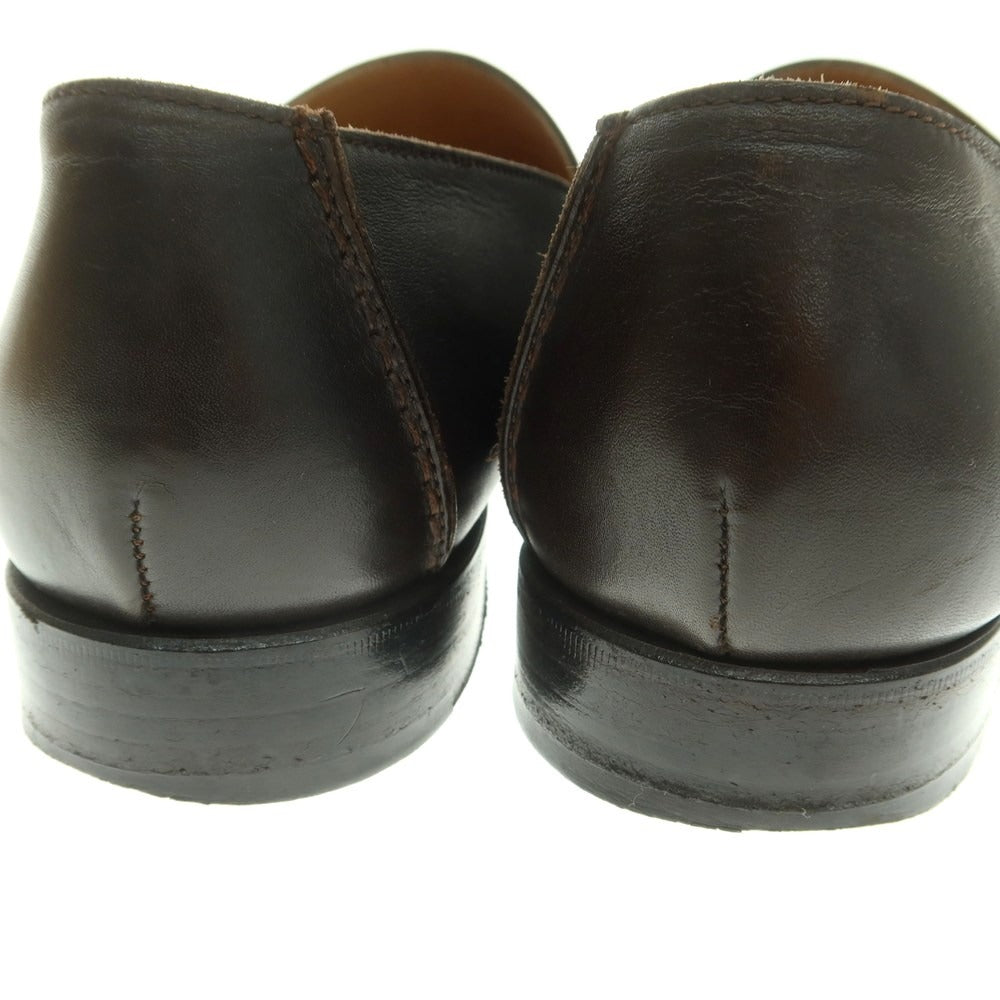 【中古】エルメス HERMES レザー ローファー ダークブラウン【 40.5 】【 状態ランクC 】【 メンズ 】