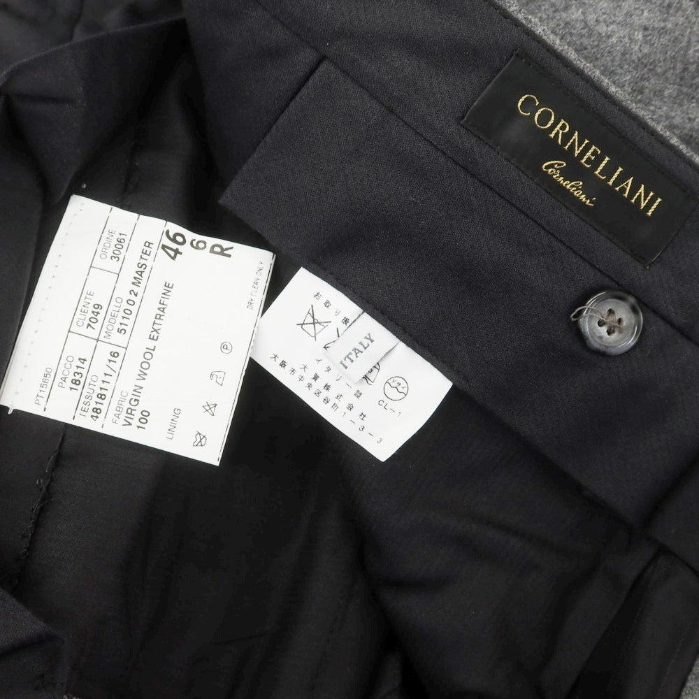 【中古】コルネリアーニ CORNELIANI ウール ドレススラックスパンツ グレー【 46 】【 状態ランクA 】【 メンズ 】
