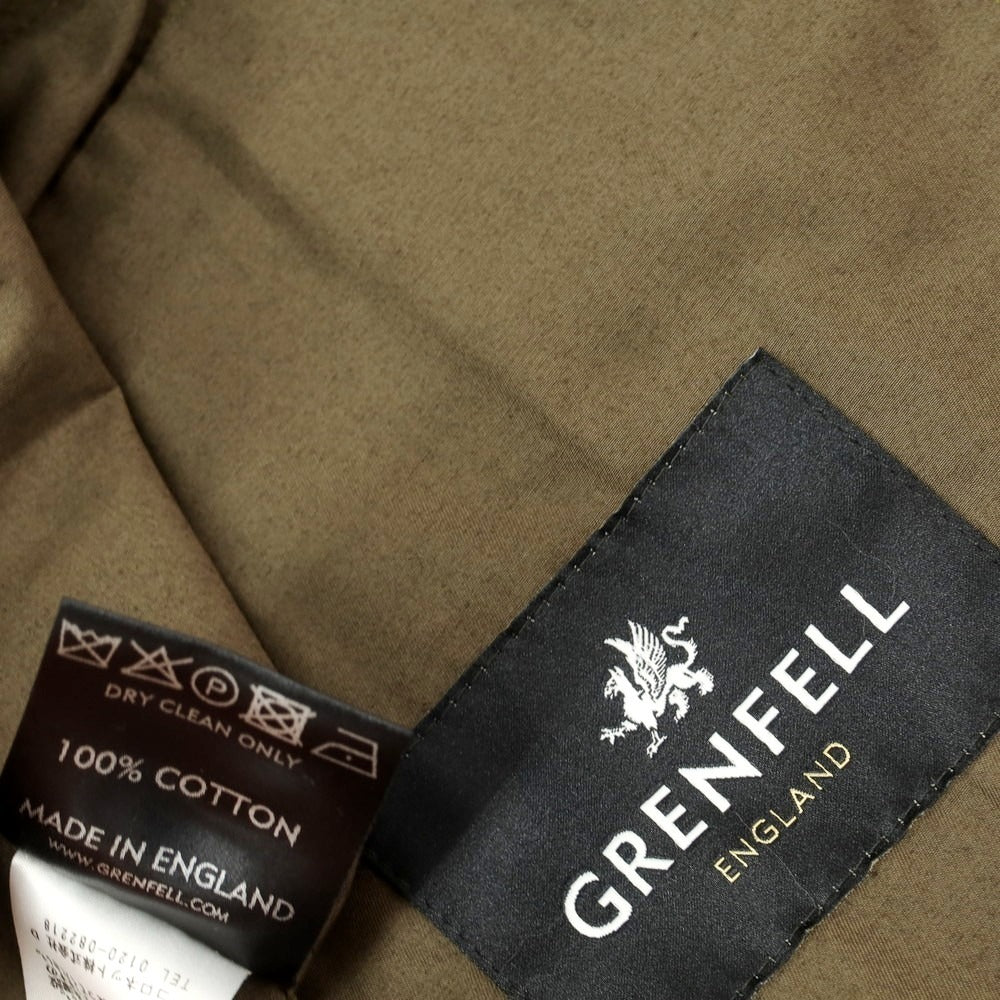 【中古】グレンフェル GRENFELL コットン ミリタリージャケット オリーブ【 38 】【 状態ランクA 】【 メンズ 】