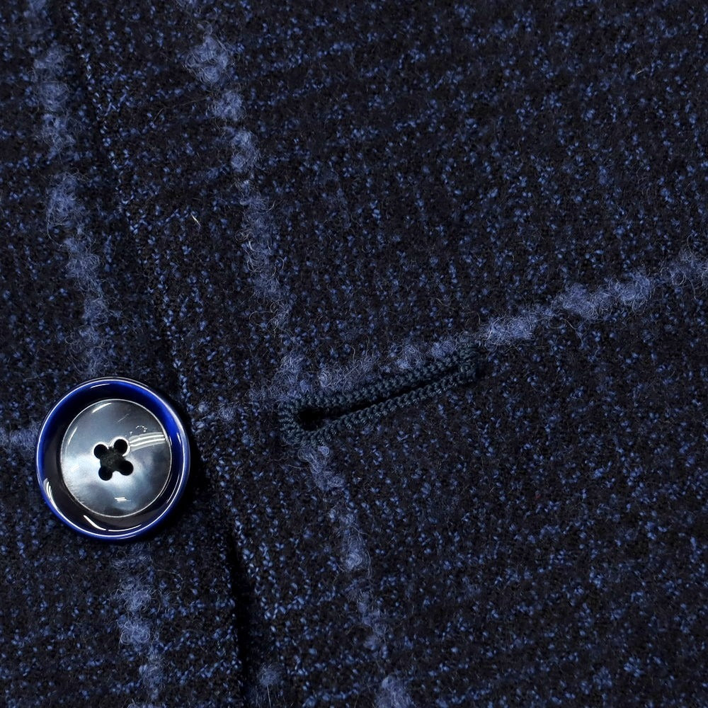 【中古】タリアトーレ TAGLIATORE ウール チェック テーラードジャケット ネイビーxブルー【 46 】【 状態ランクB 】【 メンズ 】