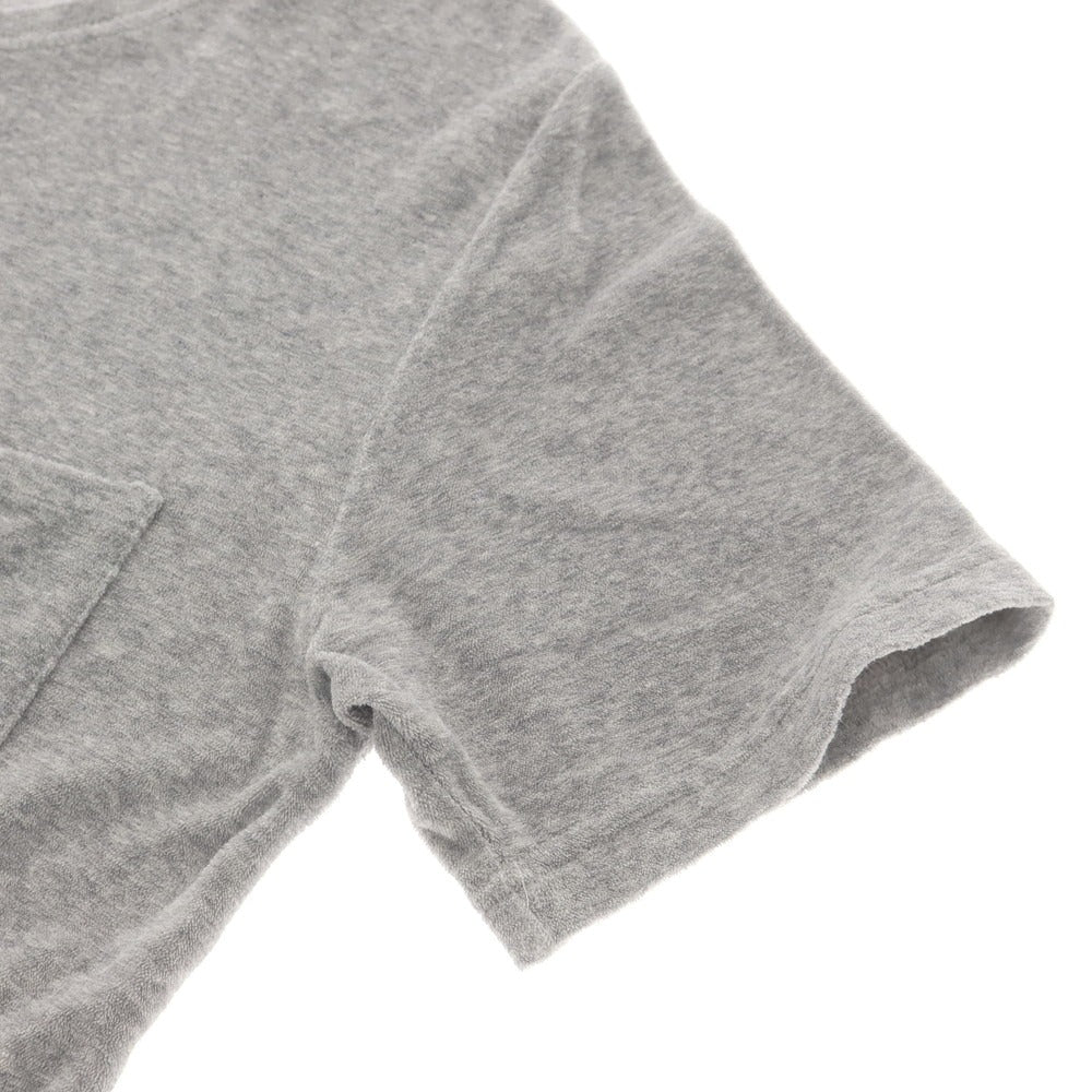 【中古】ギローバー GUY ROVER コットン パイル クルーネック ポケット 半袖Tシャツ グレー【 S 】【 状態ランクB 】【 メンズ 】