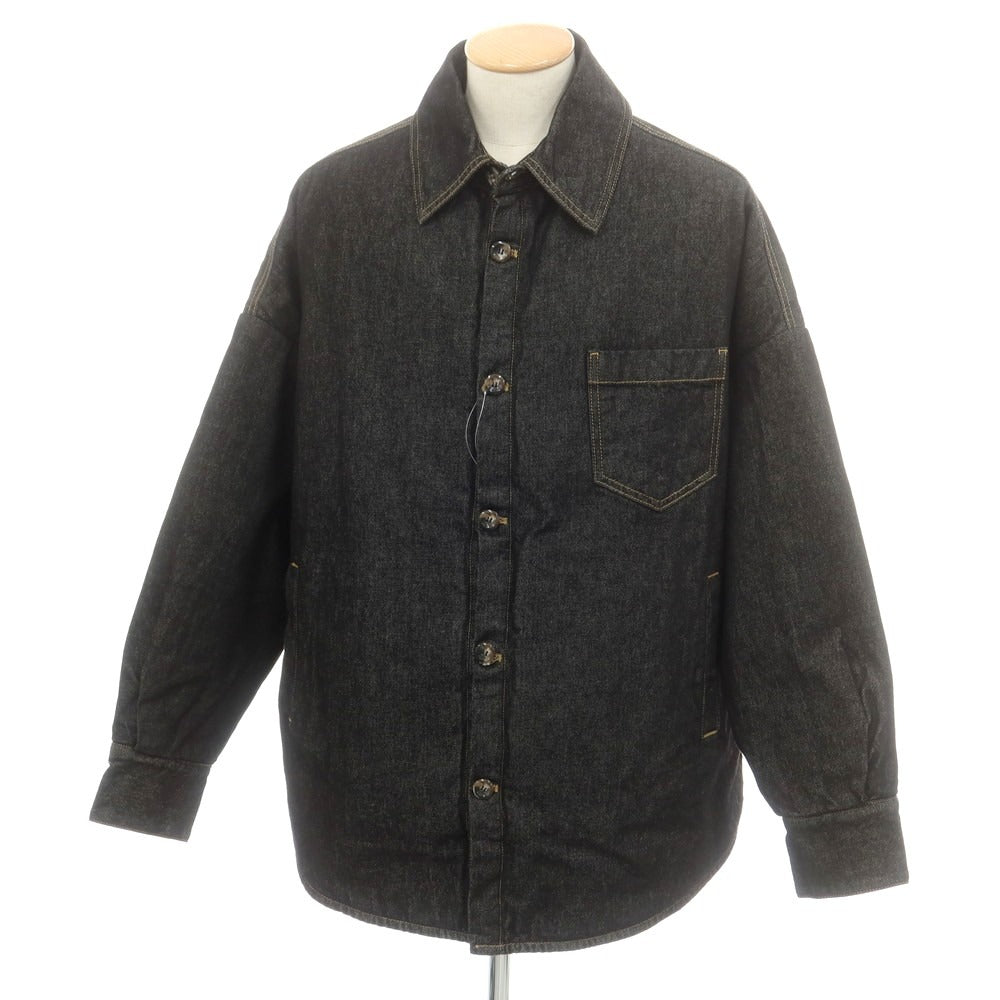【中古】バグッタ Bagutta オーバーサイズ 中綿 デニムジャケット ブラック【 S 】【 状態ランクA 】【 メンズ 】