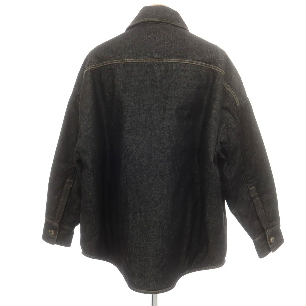 【中古】バグッタ Bagutta オーバーサイズ 中綿 デニムジャケット ブラック【 S 】【 状態ランクA 】【 メンズ 】