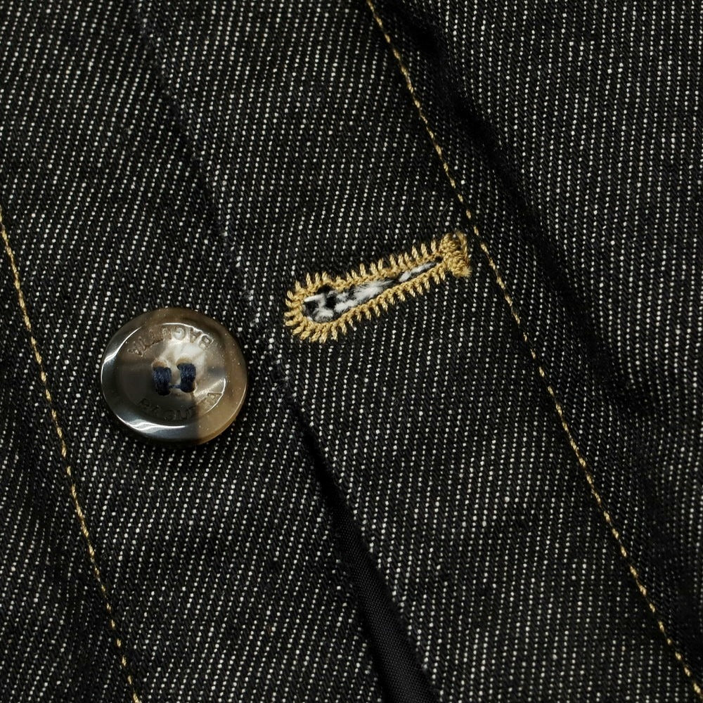 【中古】バグッタ Bagutta オーバーサイズ 中綿 デニムジャケット ブラック【 S 】【 状態ランクA 】【 メンズ 】