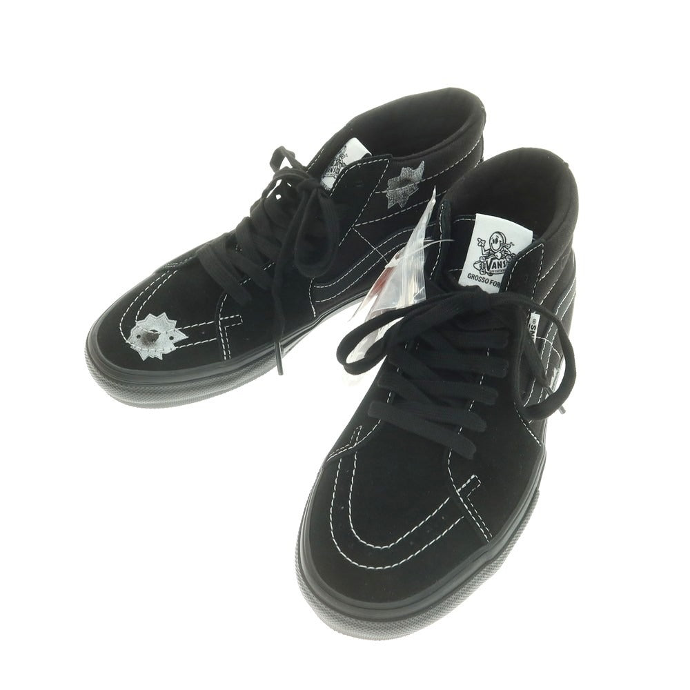 【中古】【未使用】シュプリーム Supreme × Nate Lowman VANS 2025年春夏 Skate Grosso Mid スニーカー ブラック【 26.5 】【 状態ランクS 】【 メンズ 】