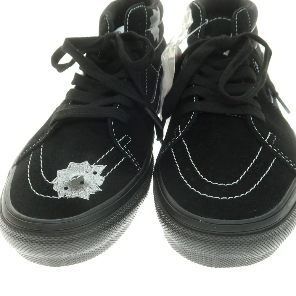 【中古】【未使用】シュプリーム Supreme × Nate Lowman VANS 2025年春夏 Skate Grosso Mid スニーカー ブラック【 26.5 】【 状態ランクS 】【 メンズ 】