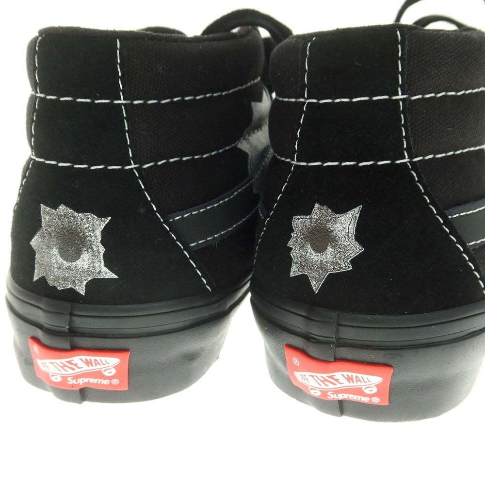 【中古】【未使用】シュプリーム Supreme × Nate Lowman VANS 2025年春夏 Skate Grosso Mid スニーカー ブラック【 26 】【 状態ランクS 】【 メンズ 】