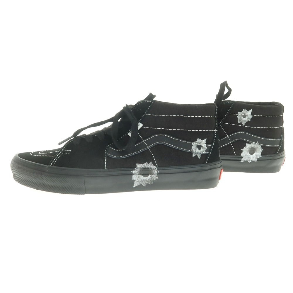 【中古】【未使用】シュプリーム Supreme × Nate Lowman VANS 2025年春夏 Skate Grosso Mid スニーカー ブラック【 26 】【 状態ランクS 】【 メンズ 】