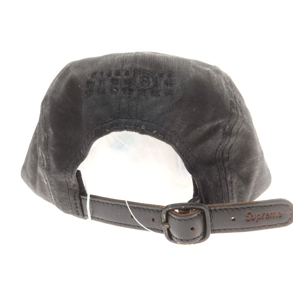【中古】シュプリーム Supreme 2024年春夏 MM6 Maison Margiela Painted Camp Cap キャンプキャップ ブラック【 ONE SIZE(58cm) 】【 状態ランクA 】【 メンズ 】