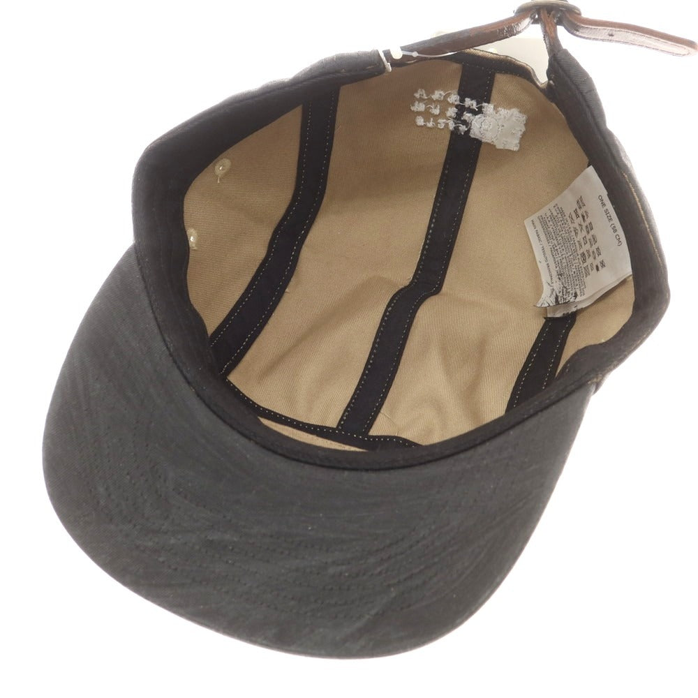 【中古】シュプリーム Supreme 2024年春夏 MM6 Maison Margiela Painted Camp Cap キャンプキャップ ブラック【 ONE SIZE(58cm) 】【 状態ランクA 】【 メンズ 】