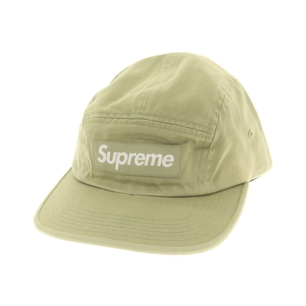 【中古】シュプリーム Supreme 2024年春夏 Washed Chino Twill Camp Cap キャンプキャップ ライトグリーン【 ONE SIZE(58cm) 】【 状態ランクB 】【 メンズ 】