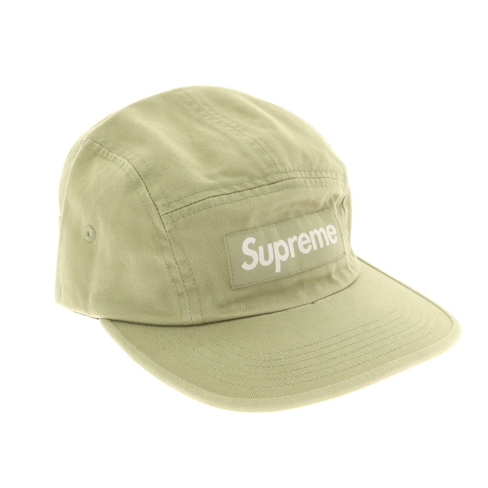 【中古】シュプリーム Supreme 2024年春夏 Washed Chino Twill Camp Cap キャンプキャップ ライトグリーン【 ONE SIZE(58cm) 】【 状態ランクB 】【 メンズ 】