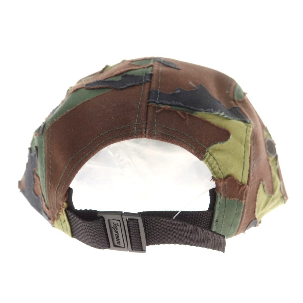 【中古】シュプリーム Supreme 2025年春夏 Layered Camo Camp Cap カモフラ キャンプキャップ グリーンxブラウン【 ONE SIZE(58cm) 】【 状態ランクA 】【 メンズ 】