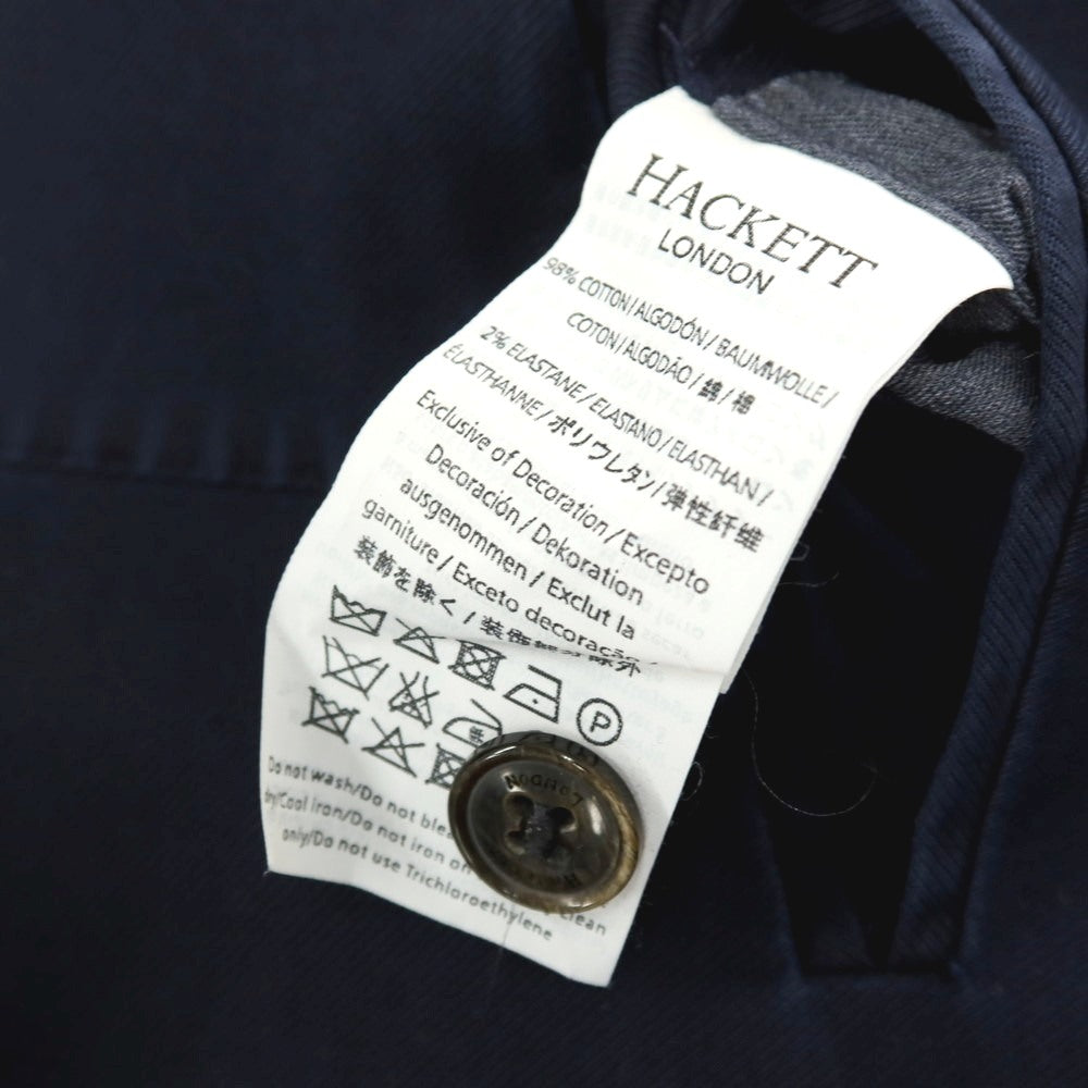 【中古】ハケットロンドン HACKETT LONDON ストレッチ コットン カジュアル系ジレ ベスト ネイビー【サイズ40L】【 状態ランクC 】【 メンズ 】