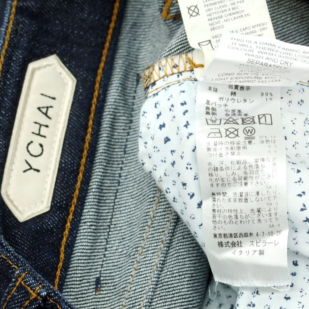 【中古】イカイ YCHAI ストレッチ コットン ジーンズ デニムパンツ ネイビー【 32 】【 状態ランクB 】【 メンズ 】