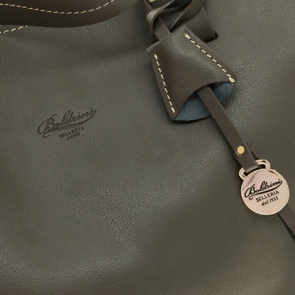 【新品アウトレット】ボルドリーニ セレリア BOLDRINI SELLERIA 7016 レザー トートバッグ グレイッシュダークブラウン【 状態ランクN- 】【 メンズ 】