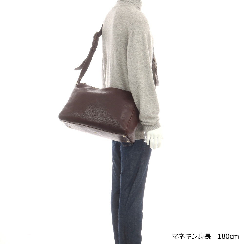 【新品】ボルドリーニ セレリア BOLDRINI SELLERIA 1151 シュリンクレザー ショルダーバッグ ダークブラウン【 状態ランクN 】【 メンズ 】