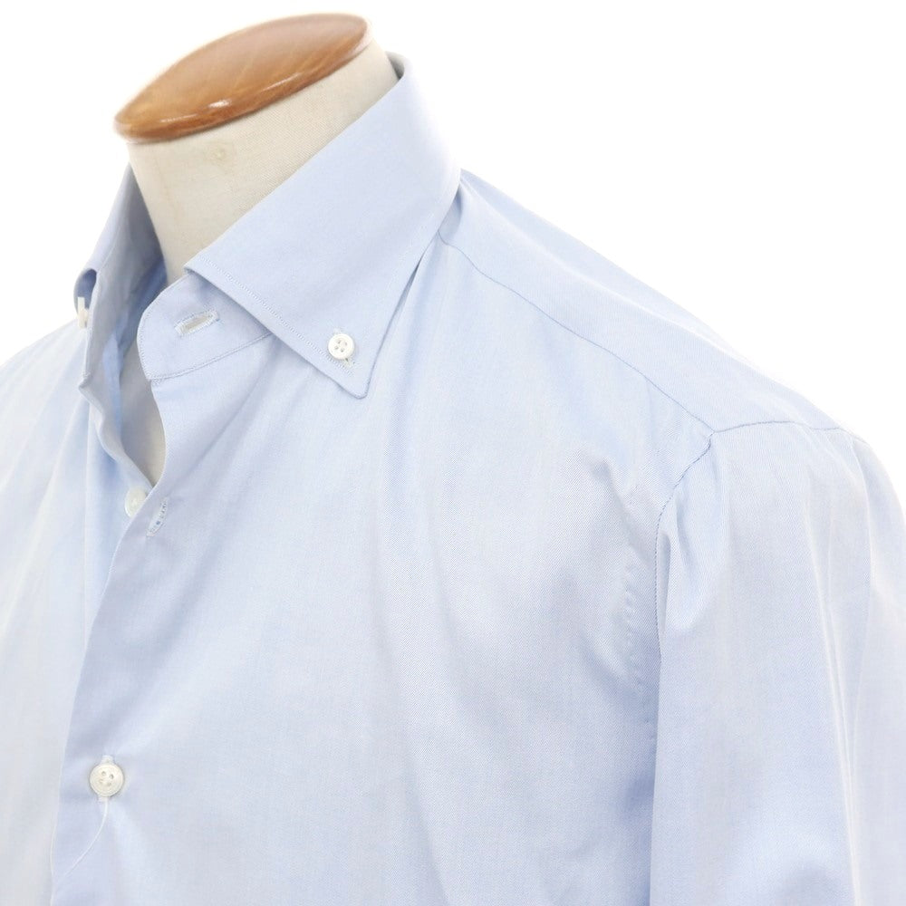 【新品】チリエッロ CIRIELLO コットン ボタンダウン ドレスシャツ ライトブルー【 40 】【 状態ランクN 】【 メンズ 】