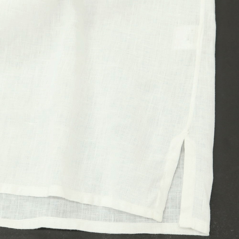 【新品】チリエッロ CIRIELLO リネン 七分袖 カプリシャツ ホワイト【 42 】【 状態ランクN 】【 メンズ 】