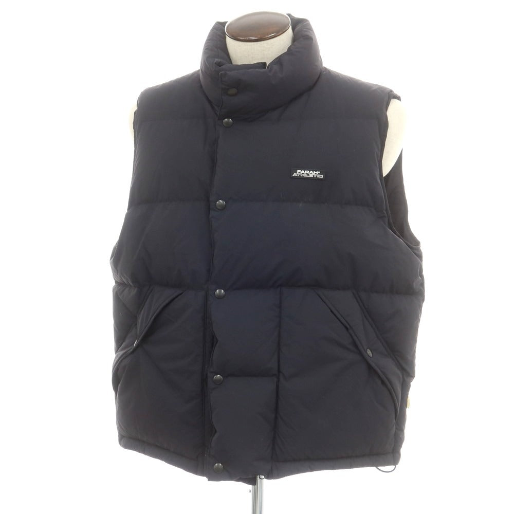 【中古】ファーラー FARAH ナイロン ダウンベスト ブラック【 L 】【 状態ランクB 】【 メンズ 】