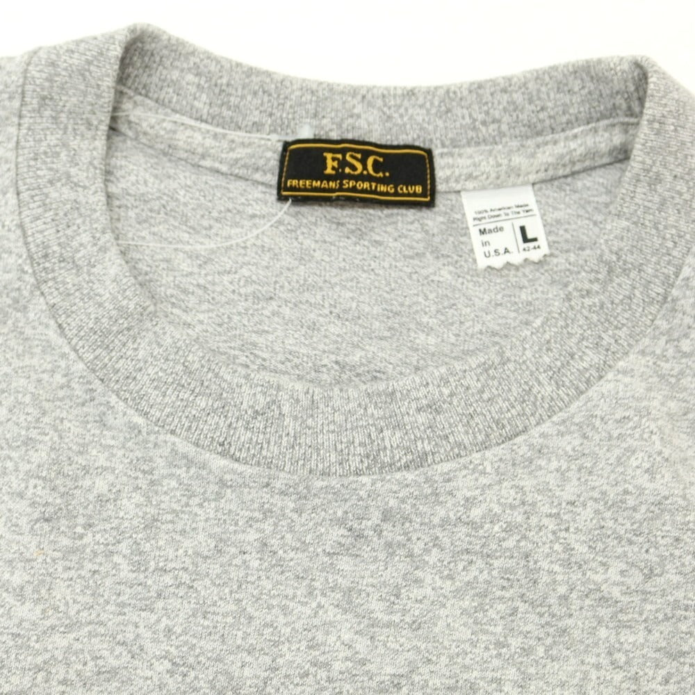 【中古】フリーマンズスポーティングクラブ FREEMANS SPORTING CLUB コットンレーヨン ポケット 半袖Tシャツ メランジグレー【 L 】【 状態ランクB 】【 メンズ 】