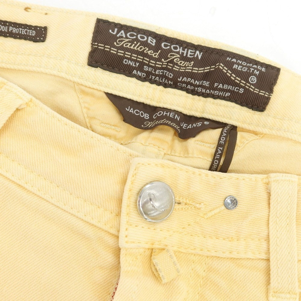 【中古】ヤコブコーエン JACOB COHEN J688 ストレッチ コットン デニムパンツ イエロー【 33 】【 状態ランクC 】【 メンズ 】