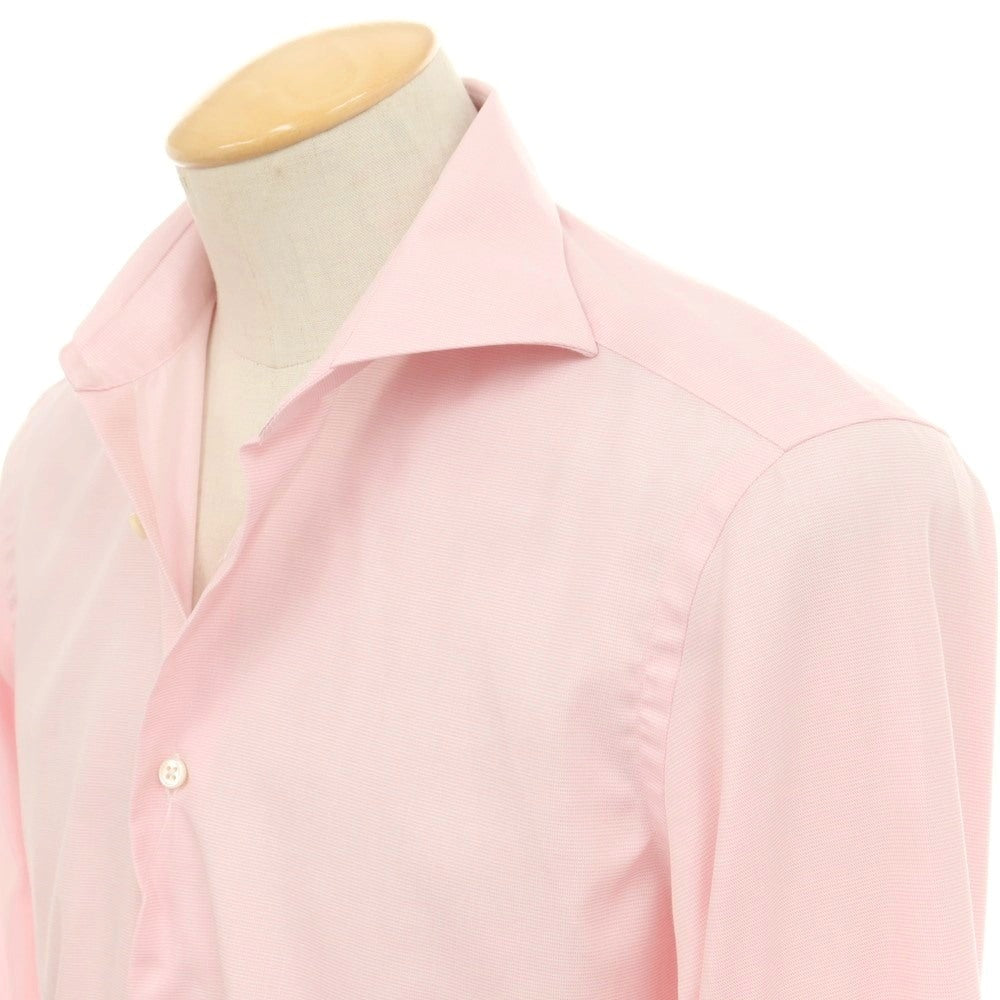 【中古】メイカーズシャツ カマクラ Makers Shirt 鎌倉 コットンポリエステル ワイドカラー ドレスシャツ ピンク【 38 】【 状態ランクB 】【 メンズ 】