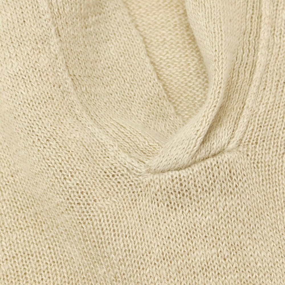 【中古】セッテフィーリ カシミア Settefili Cashmere リネンコットン スキッパー ポロニット ベージュ【 46/XS 】【 状態ランクC 】【 メンズ 】