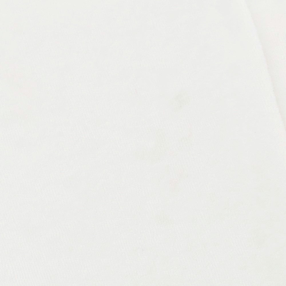 【中古】アラン ALAIN パイルコットン スキッパー 半袖ポロシャツ ホワイト【 S 】【 状態ランクC 】【 メンズ 】