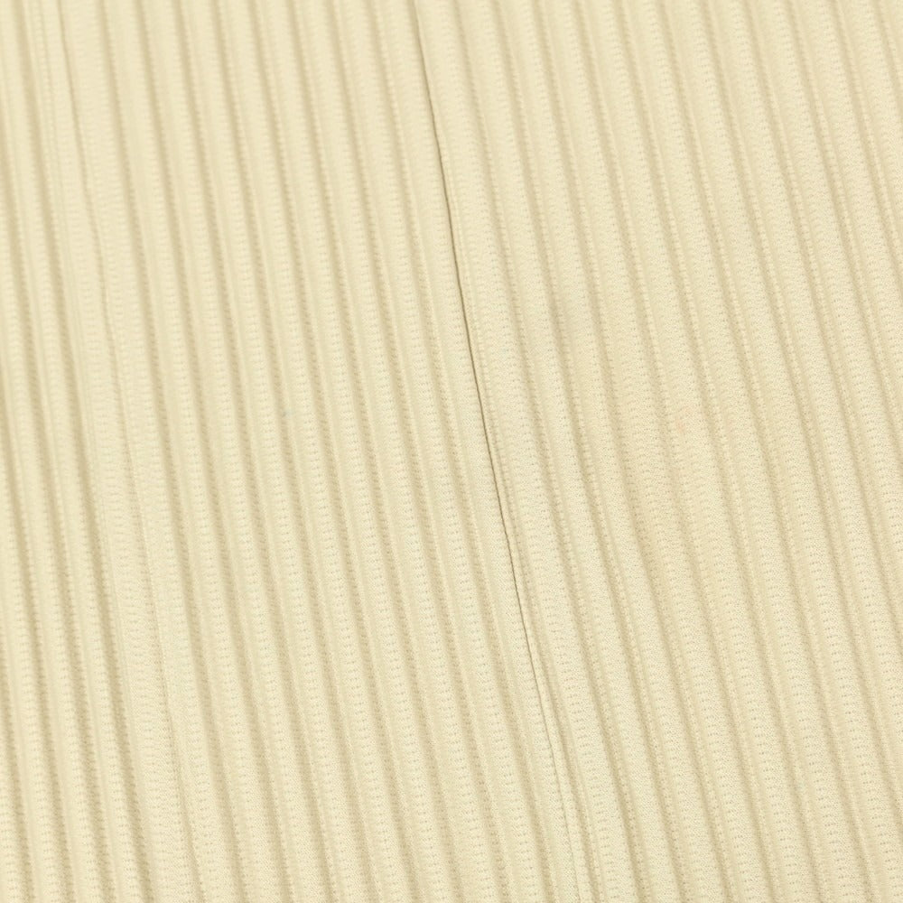 【中古】オム プリッセ イッセイミヤケ HOMME PLISSE ISSEY MIYAKE プリーツ加工 ジップアップ 半袖カーディガン ベージュ【 表記なし(L位) 】【 状態ランクB 】【 メンズ 】