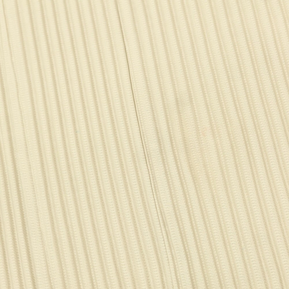 【中古】オム プリッセ イッセイミヤケ HOMME PLISSE ISSEY MIYAKE プリーツ加工 ジップアップ 半袖カーディガン ベージュ【 表記なし(L位) 】【 状態ランクB 】【 メンズ 】