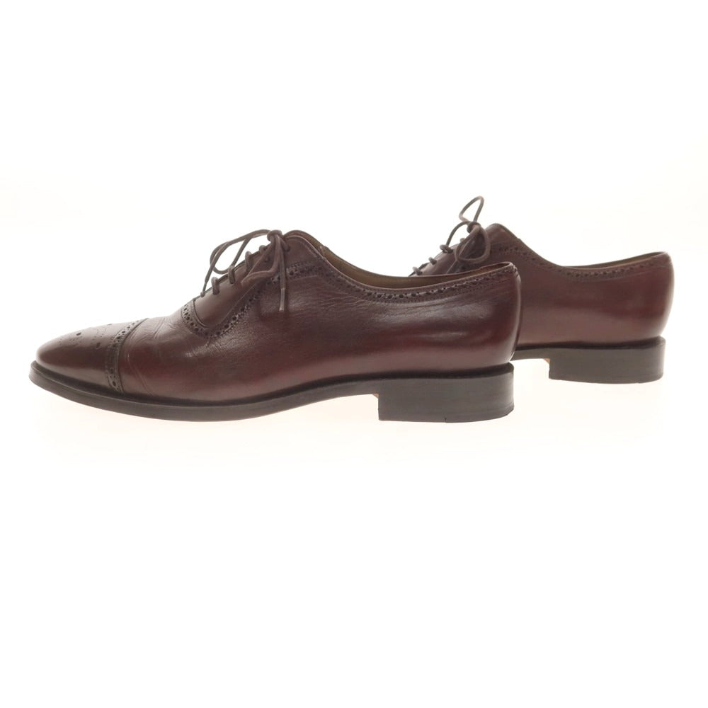 【中古】リゲイン REGAIN セミブローグ ドレスシューズ バーガンディ系【 6 1/2 】【 状態ランクB 】【 メンズ 】