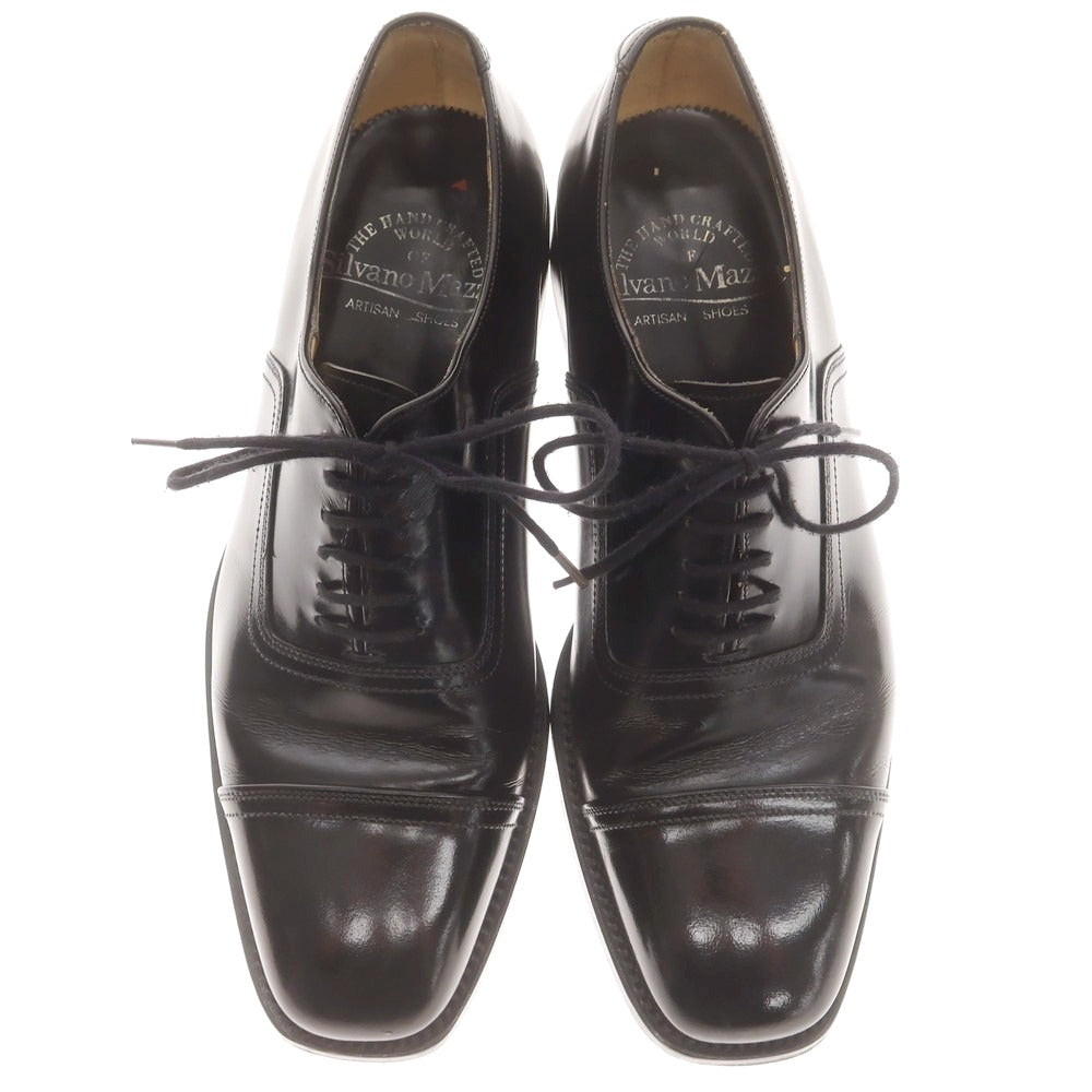 【中古】シルバノマッツァ SILVANO MAZZA ストレートチップ ドレスシューズ ブラック【 7 】【 状態ランクC 】【 メンズ 】