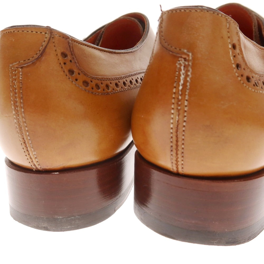 【中古】サントーニ Santoni モンクストラップ ドレスシューズ ライトブラウン【 7 】【 状態ランクA 】【 メンズ 】