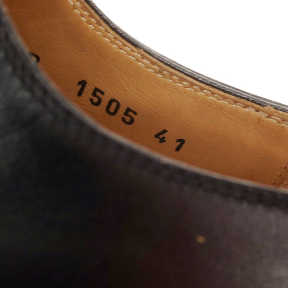 【中古】【未使用】ストールマンテラッシ SUTOR MANTELLASSI Uチップ ドレスシューズ ブラック【 41 】【 状態ランクS 】【 メンズ 】