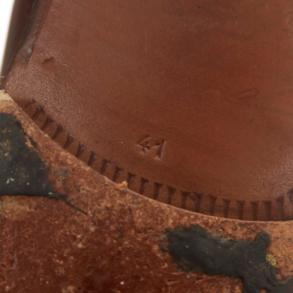 【中古】ストールマンテラッシ SUTOR MANTELLASSI Uチップ ドレスシューズ バーガンディ【 41 】【 状態ランクB 】【 メンズ 】