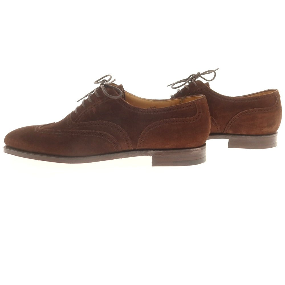 【中古】【未使用】クロケットアンドジョーンズ CROCKETT&JONES DRUMMOND スエード ウイングチップ ドレスシューズ ブラウン【 7E 】【 状態ランクS 】【 メンズ 】