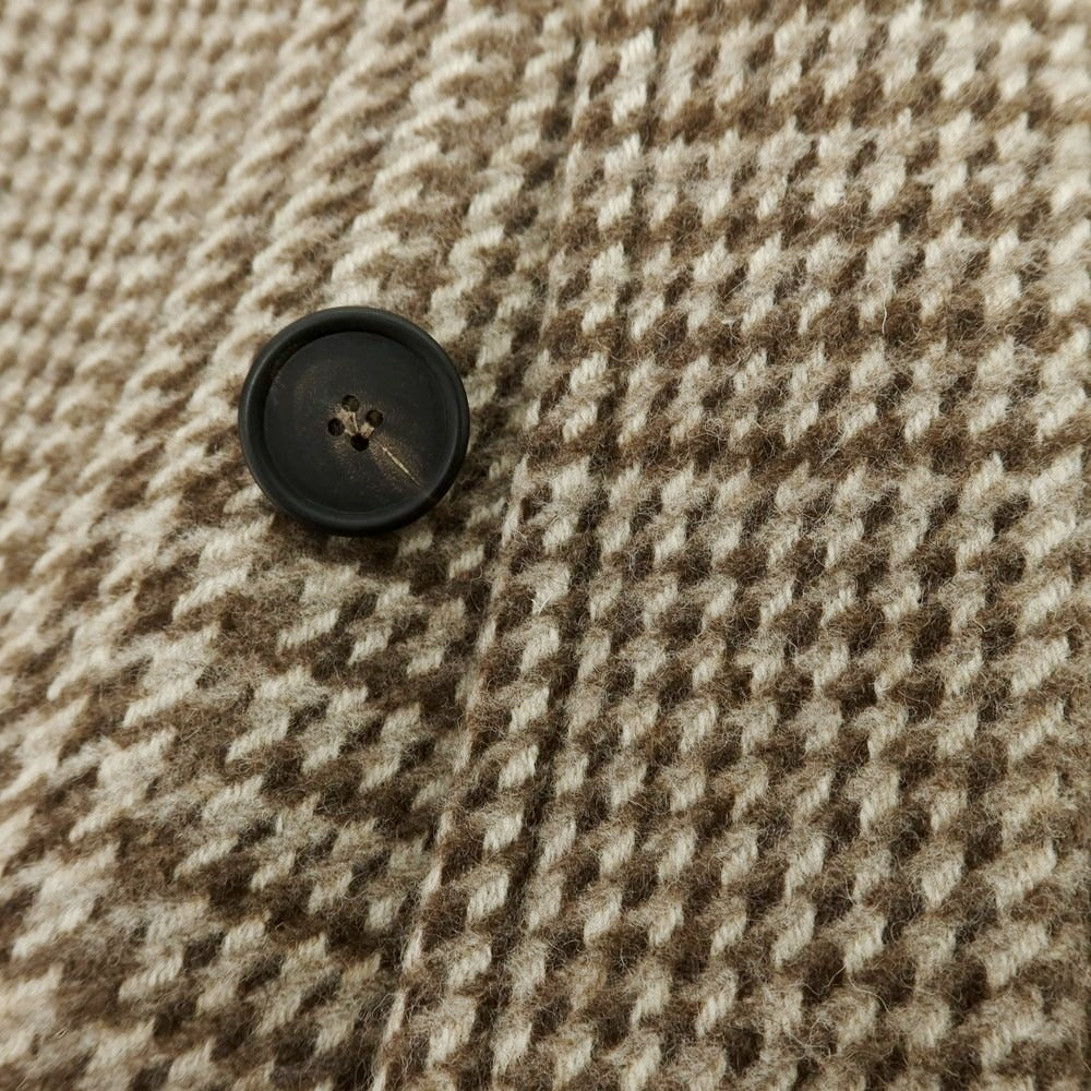 【中古】タリアトーレ TAGLIATORE Brilla per il gusto別注 ウール チェック ステンカラーコート グレーxブラウン【 46 】【 状態ランクA 】【 メンズ 】