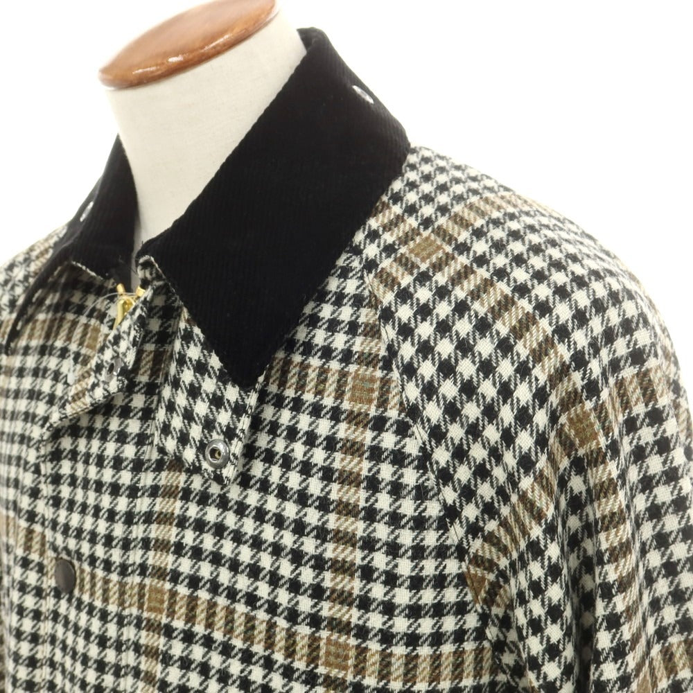 【中古】バブアー Barbour ウール チェック ビデイルジャケット ブラックxホワイト【 38 】【 状態ランクB 】【 メンズ 】