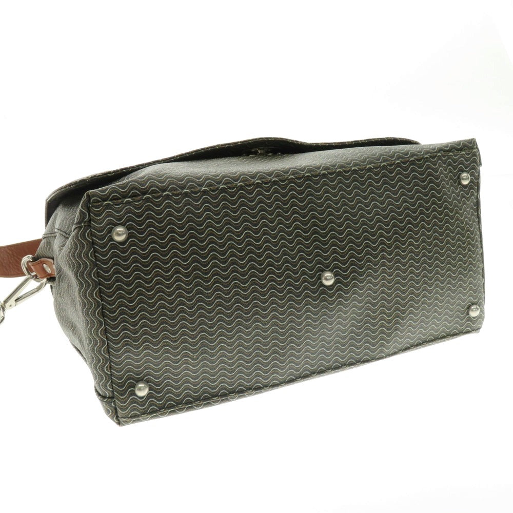 【中古】ザネラート ZANELLATO POSTINA M+ ブランディン ポスティーナ ショルダーバッグ ダークグレー【 状態ランクC 】【 メンズ 】