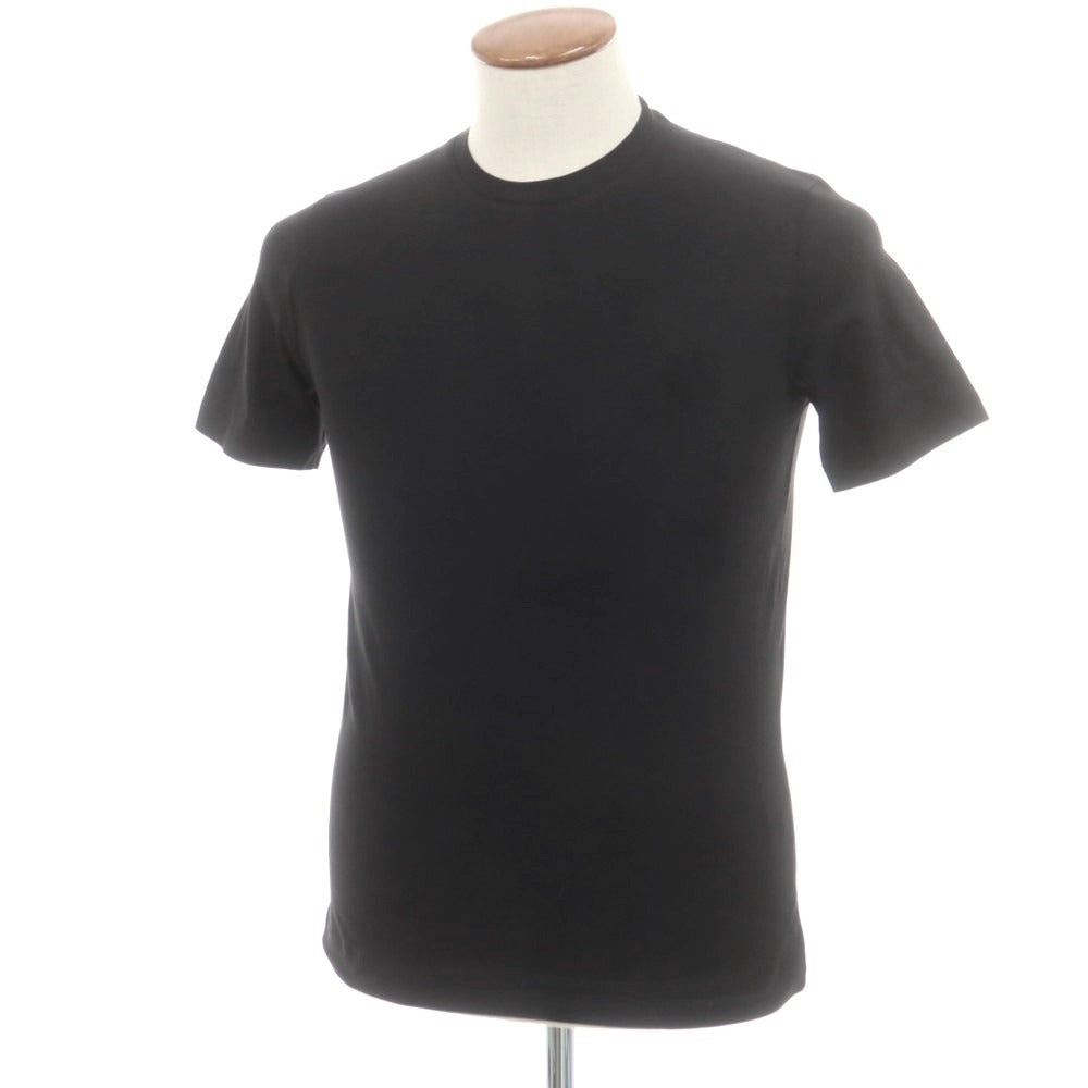 【新品】クルチアーニ CRUCIANI ストレッチコットン 半袖Tシャツ ブラック【 48 】【 状態ランクN 】【 メンズ 】