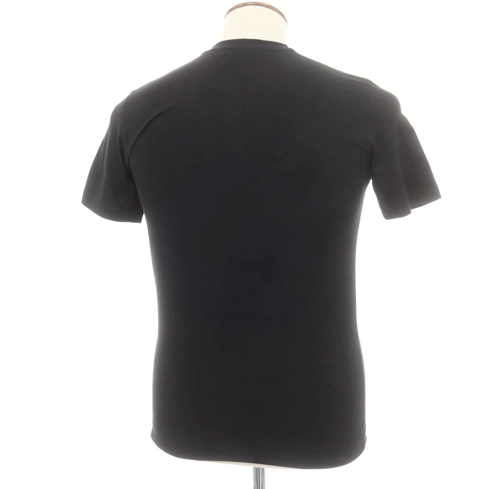 【新品】クルチアーニ CRUCIANI ストレッチコットン 半袖Tシャツ ブラック【 48 】【 状態ランクN 】【 メンズ 】