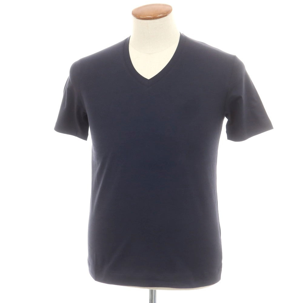 【新品】クルチアーニ CRUCIANI ストレッチコットン 半袖Tシャツ ネイビー【 48 】【 状態ランクN 】【 メンズ 】