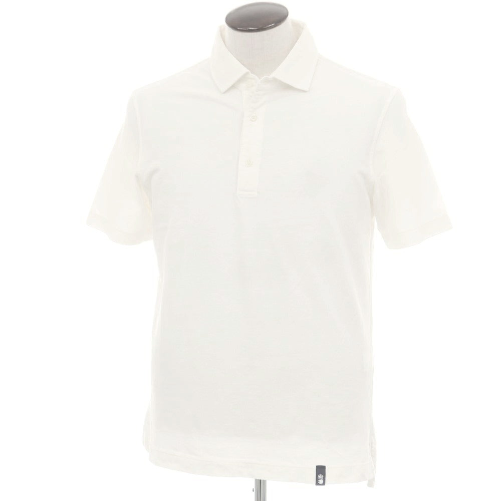 【新品】ドルモア DRUMOHR 鹿の子コットン 半袖ポロシャツ アイボリー【 L 】【 状態ランクN 】【 メンズ 】